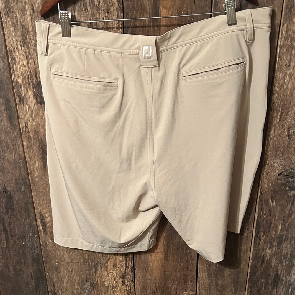 Tan FootJoy Flat Front Casual Shorts